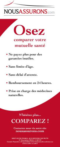 Nous assurons.com , assurances - roll up, flyers, plaquettes