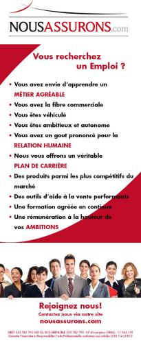 Nous assurons.com , assurances - roll up, flyers, plaquettes