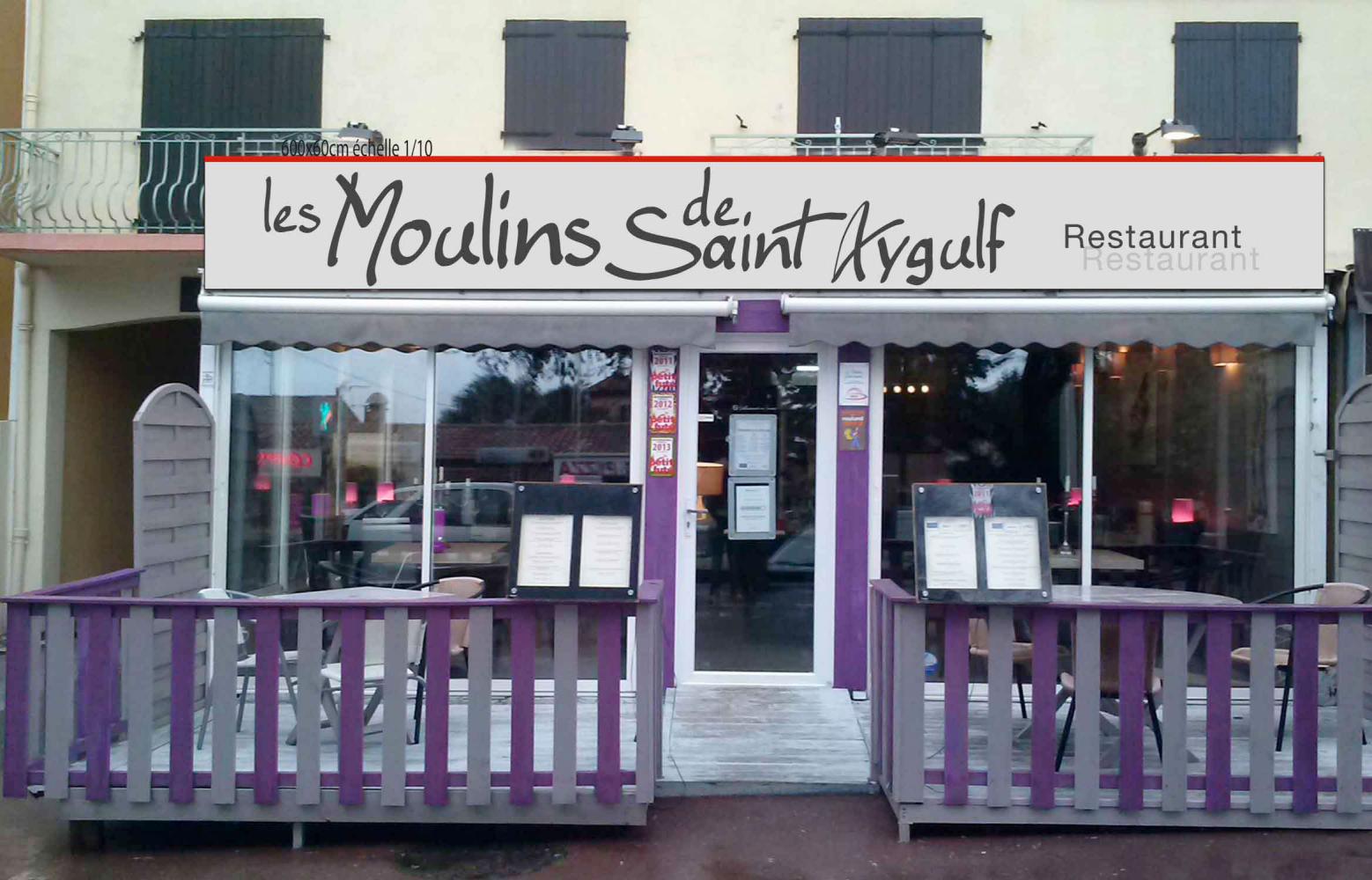 Les Moulins de Saint Aygulf , restauration, - enseignes